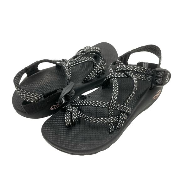 Chaco | ZX/2 Classic Black & White Outdoor Hiking Sandals - Picture 1 of 9